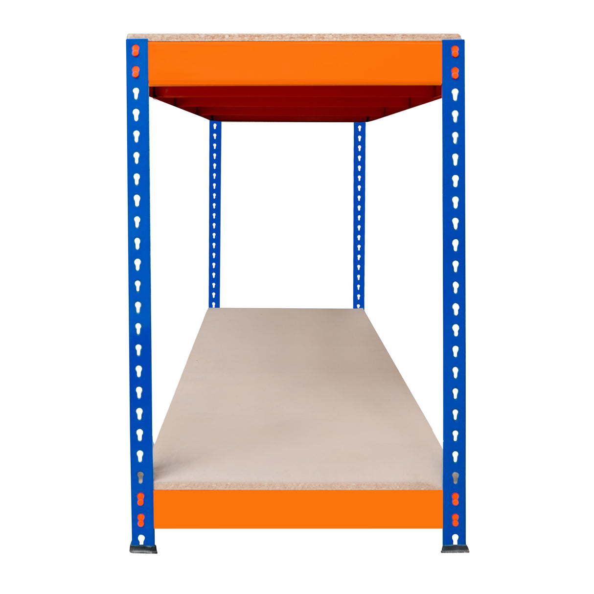 Bancada de trabalho S-Rax de 2 níveis - 180 cm x 60 cm x 90 cm