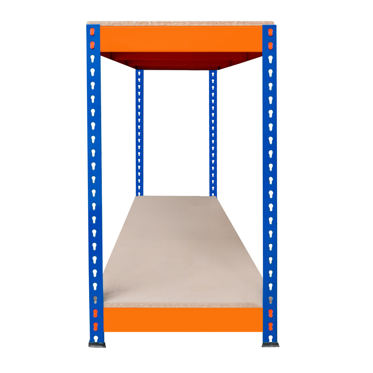 Bancada de trabalho S-Rax de 2 níveis - 150 cm x 45 cm x 90 cm