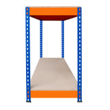 Bancada de trabalho S-Rax de 2 níveis - 150 cm x 45 cm x 90 cm