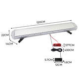 Luz de recuperação âmbar 1200 mm com painel de controle