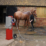 Ducha Portátil para Cavalos Deluxe - Vermelho