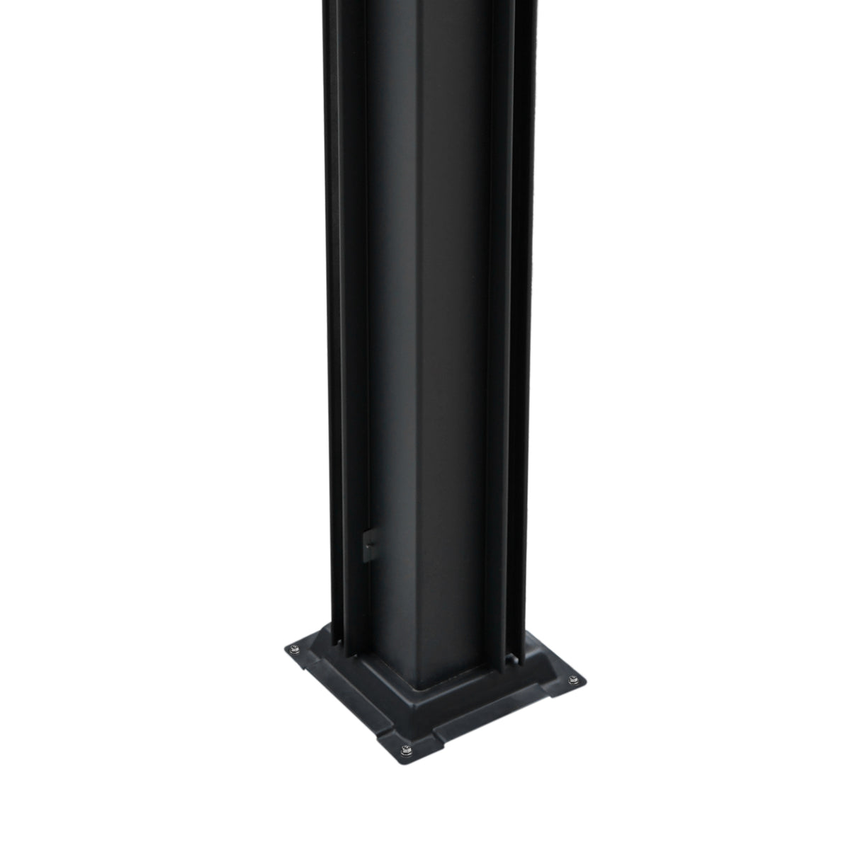 Pérgola de alumínio antracite com luzes LED - 3m x 3m