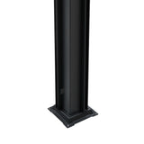 Pérgola de alumínio antracite com luzes LED - 3m x 3m