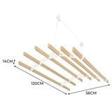 Varal de teto com polia para roupas - Marfim - 1,2 m