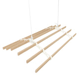 Varal de teto com polia para roupas - Marfim - 1,5 m