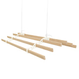 Varal de teto com polia para roupas - Marfim - 2m