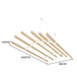 Varal de teto com polia para roupas - Marfim - 2,4 m