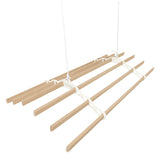 Varal de teto com polia para roupas - Marfim - 2,4 m