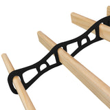 Varal de teto com polia para roupas - Preto - 0,9 m