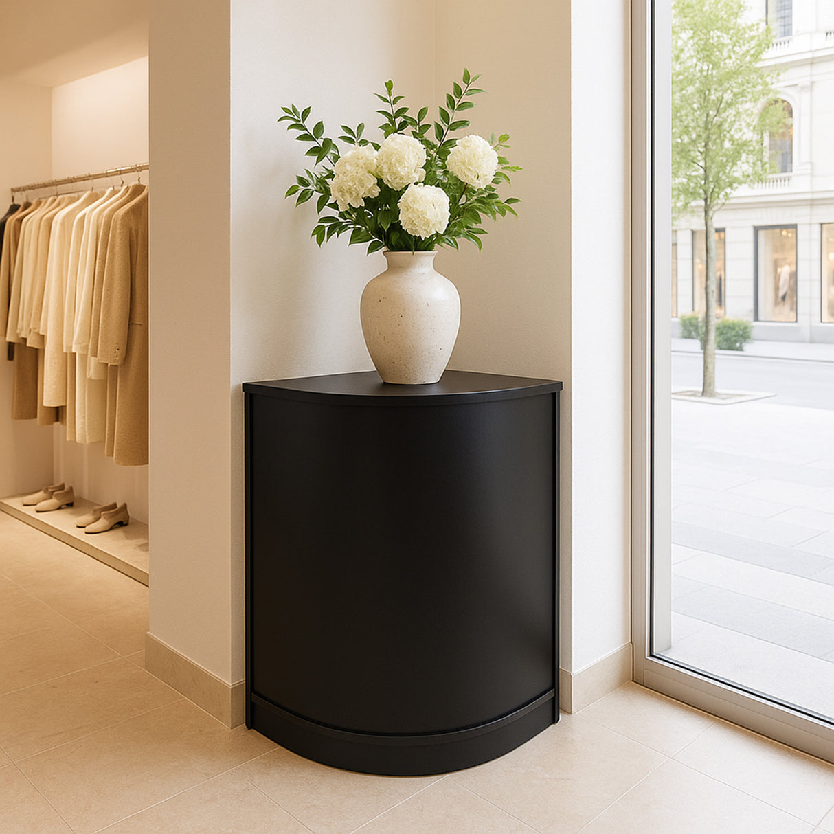 Balção Comercial de Canto CM60 – Preto