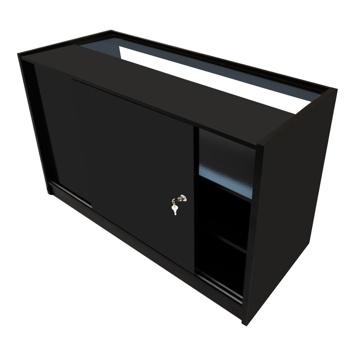 Balcão Comercial com Luz LED B1500 – Preto