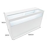 Balcão Comercial com Luz LED B1500 – Branco