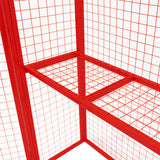 Gaiola Dobrável para Garrafas de Gás - 181cm x 116cm x 57cm - Vermelha