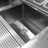 Conjunto de estação de trabalho para chá de bolhas (Frigorífico de Portas Corrediças)