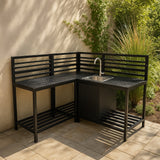 Cozinha Externa Modular de Alumínio – Conjunto com 3 Peças