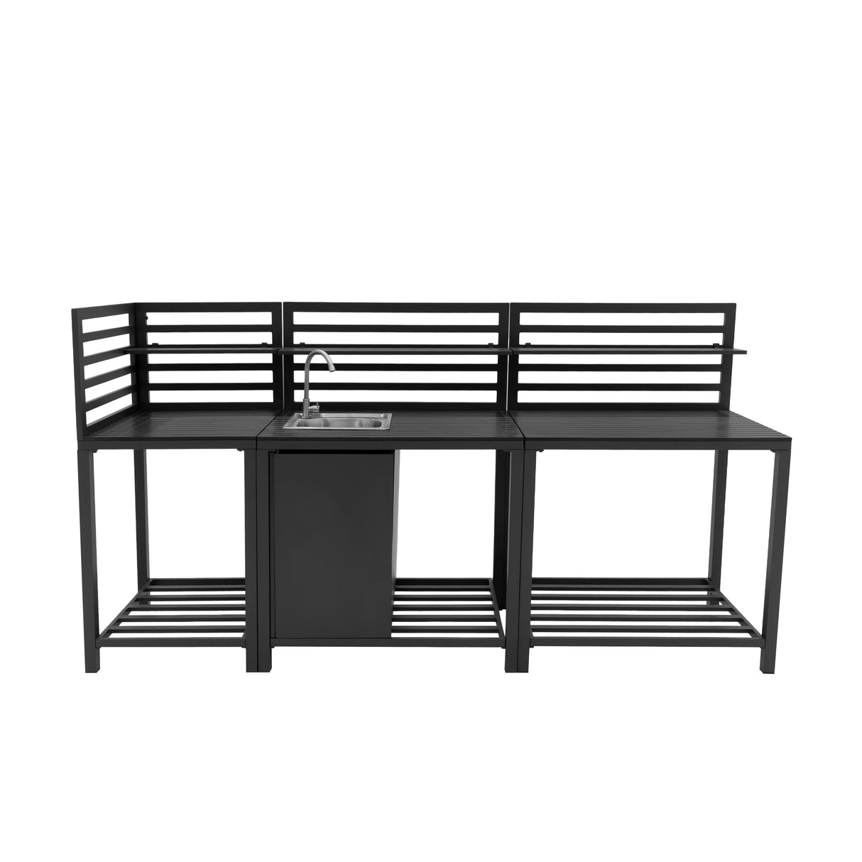Cozinha Externa Modular de Alumínio – Conjunto com 3 Peças