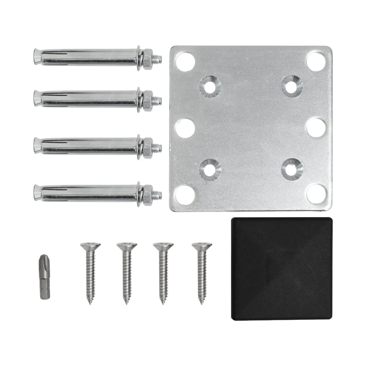 Vedação de Exterior em WPC e Alumínio – 1 Painel Oblíquo  + 1 Poste | Marrom