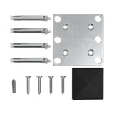 Vedação de Exterior em WPC e Alumínio – 1 Painel Oblíquo  + 1 Poste | Marrom