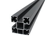 Vedação de Exterior em WPC e Alumínio – 1 Painel Oblíquo  + 1 Poste | Marrom