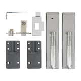 Portão de Vedação Exterior em WPC e Alumínio | Marrom