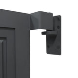 Portão de Vedação Exterior em WPC e Alumínio | Marrom