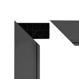 Portão de Vedação Exterior em WPC e Alumínio | Marrom