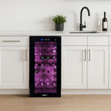 Refrigerador de vinho comercial com Iluminação LED
