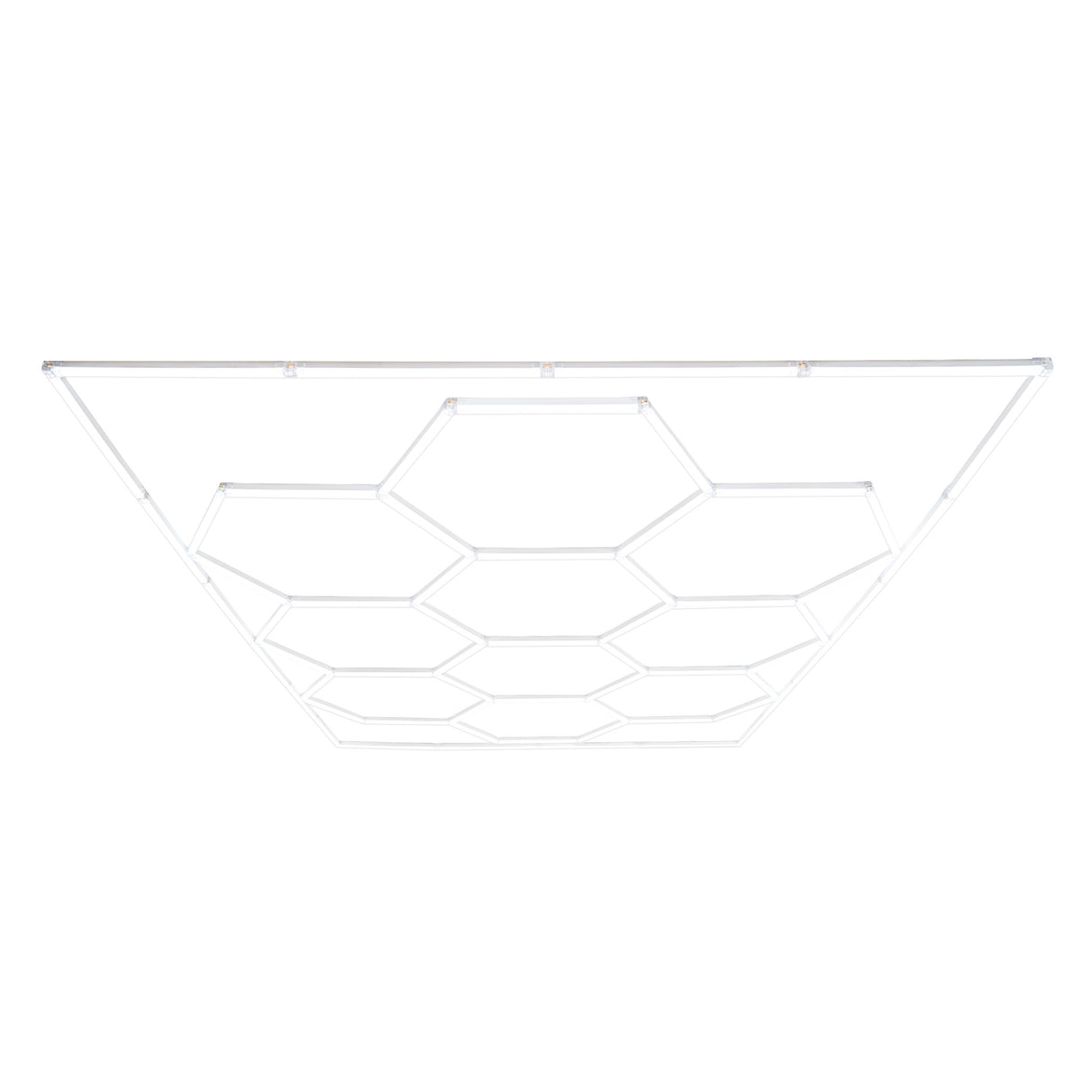 Luminária de teto LED hexagonal (x10 hexágonos)