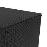 Conjunto Modular de Ratán (6 peças) com Caixa de Armazenamento 700L Serafina (Preto)