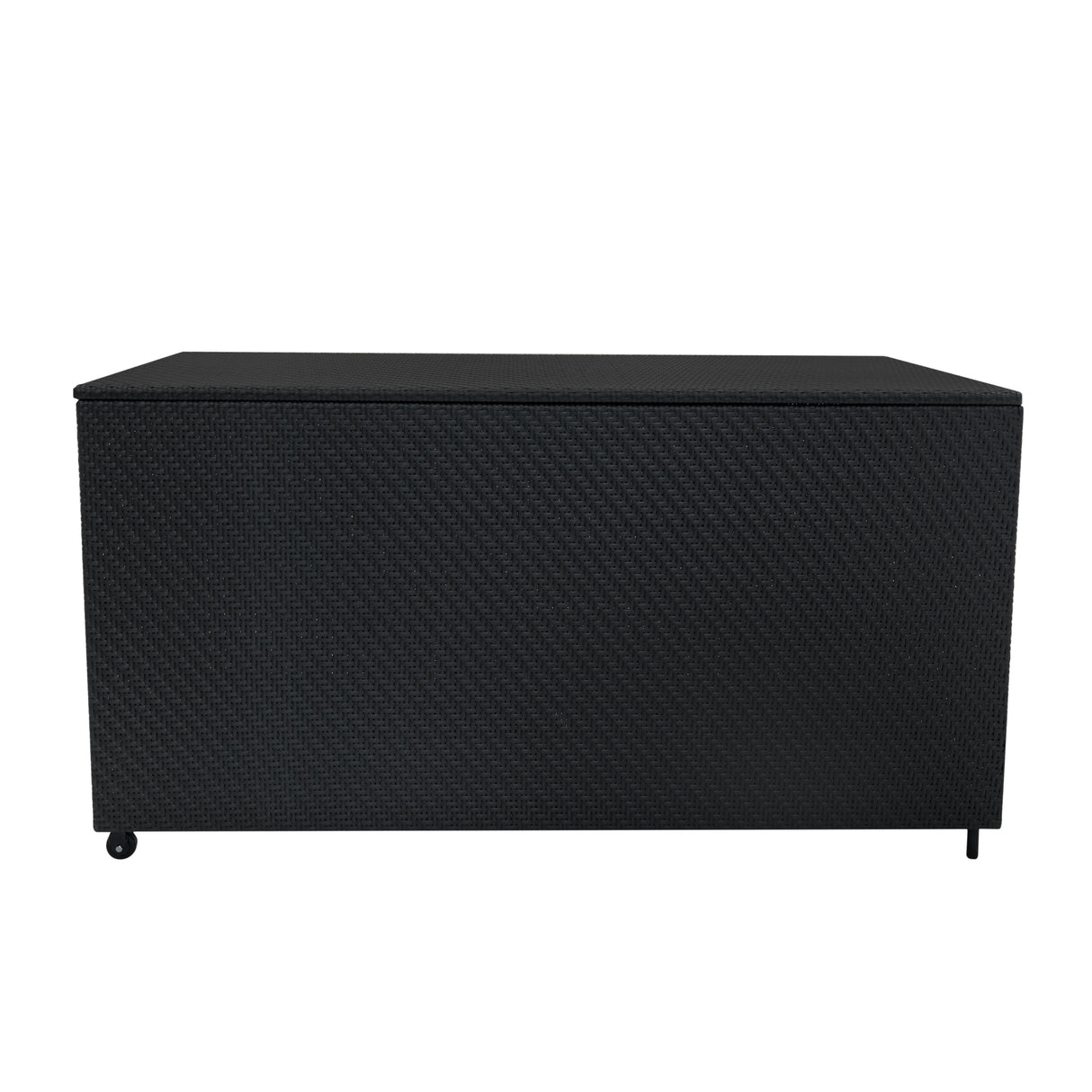 Conjunto Modular de Ratán (6 peças) com Caixa de Armazenamento 700L Serafina (Preto)