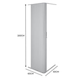 Porta de Chuveiro Enrolável para Autocaravana – Prata