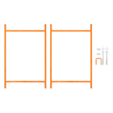 Bases para Placa de Argamassa 75cm (Conjunto de 10 unidades)