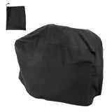 Capa protetora preta para rachador de lenha 15T, feita de material resistente à água, com bolso de armazenamento incluído
