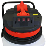 Aspirador industrial de 90L e hastes de calha de 7,2m