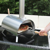 Sofá de canto em alumínio de 7 lugares - Cinza + Forno de pizza