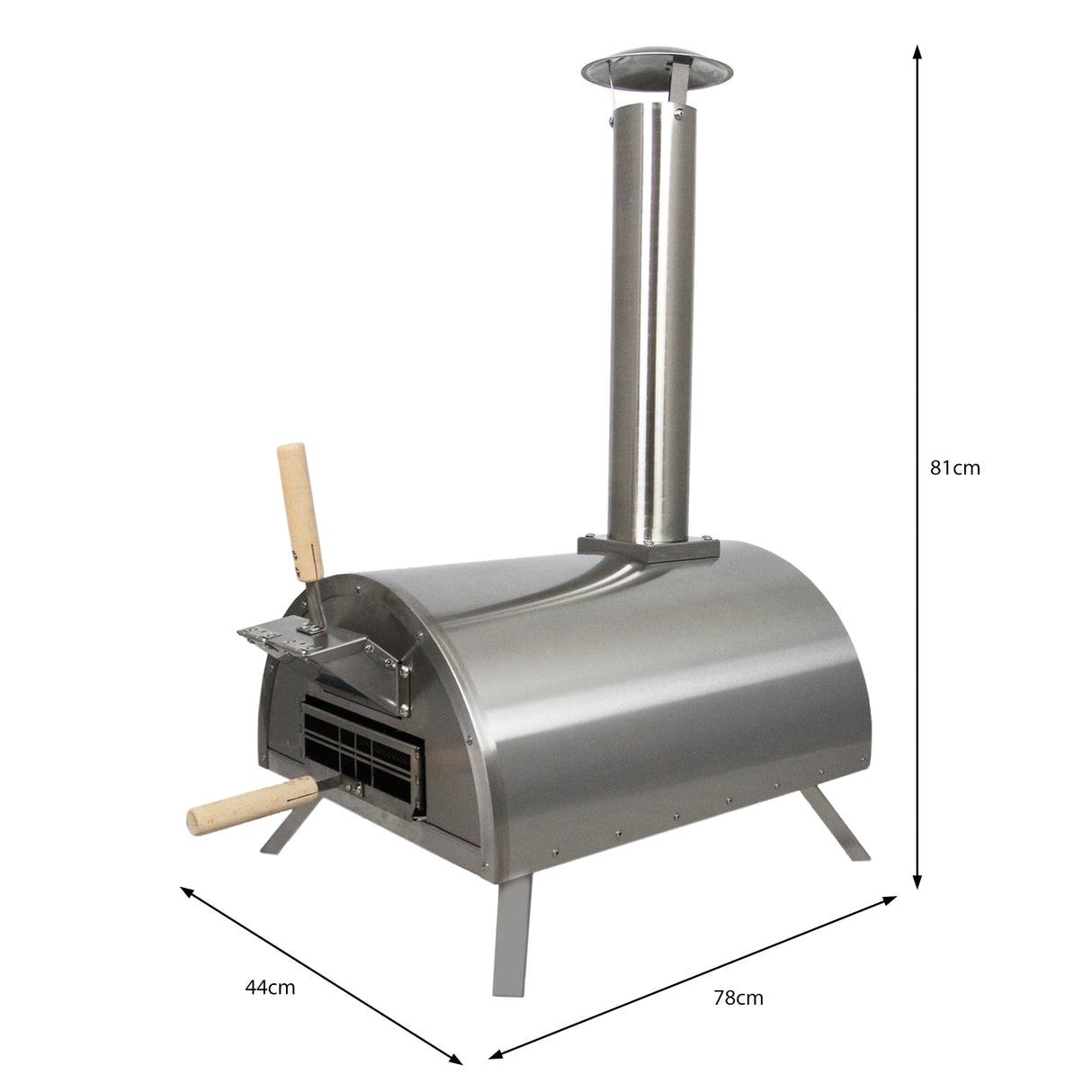 Sofá de canto em alumínio de 7 lugares - Cinza + Forno de pizza