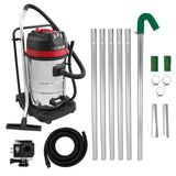 Kit de Limpeza de Calhas com Aspirador 80 L (Mangueira de 5m), Tubos Extensíveis e Câmara 4K