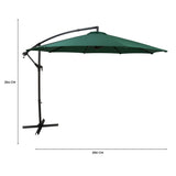 Guarda-Sol Suspenso 3 m – Verde