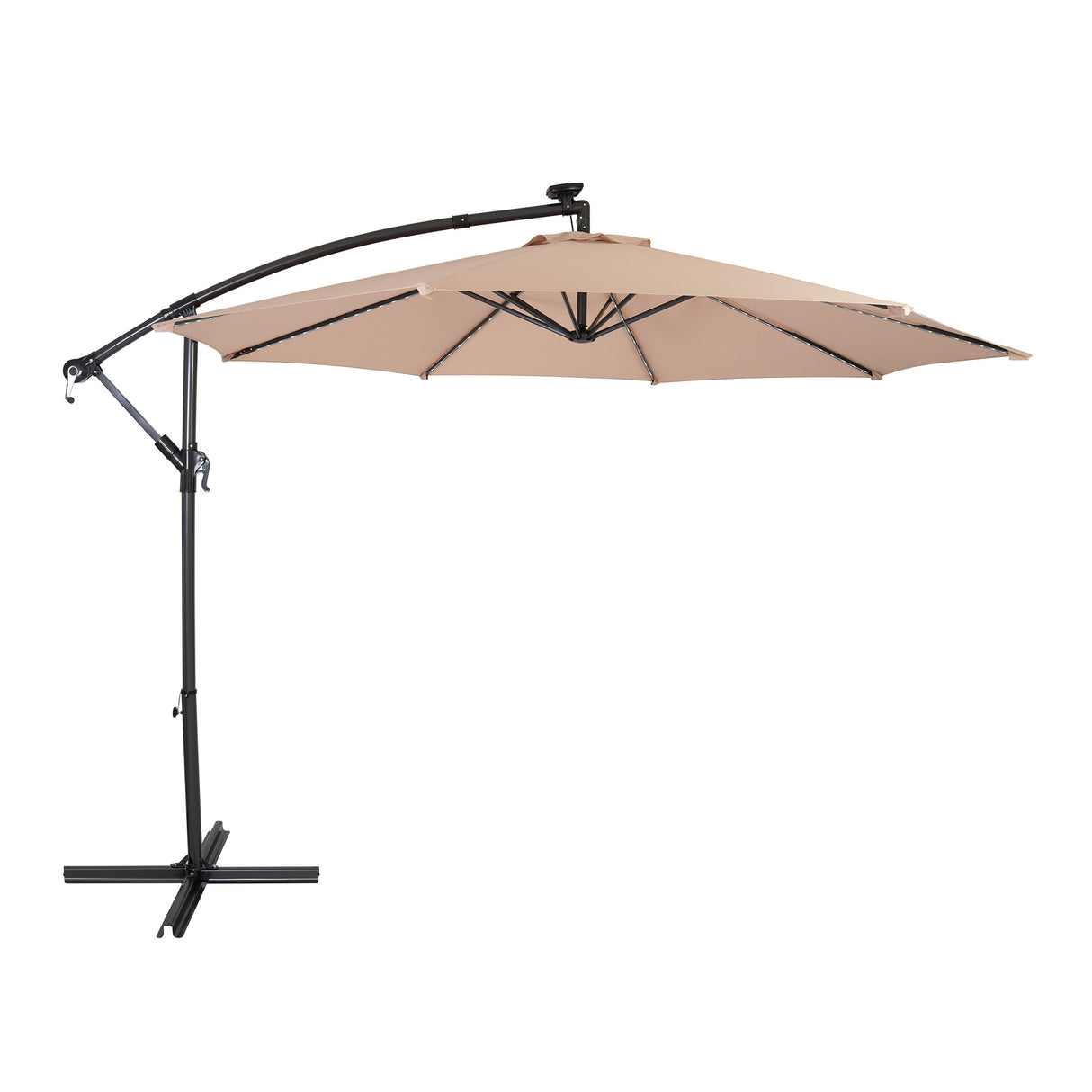 Guarda-Sol Suspenso LED 3 m – Bege