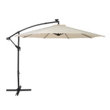 Guarda-Sol Suspenso LED 3 m – Creme
