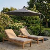Guarda-Sol Suspenso LED 3 m – Cinzento