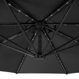 Guarda-Sol Suspenso LED 3 m – Cinzento