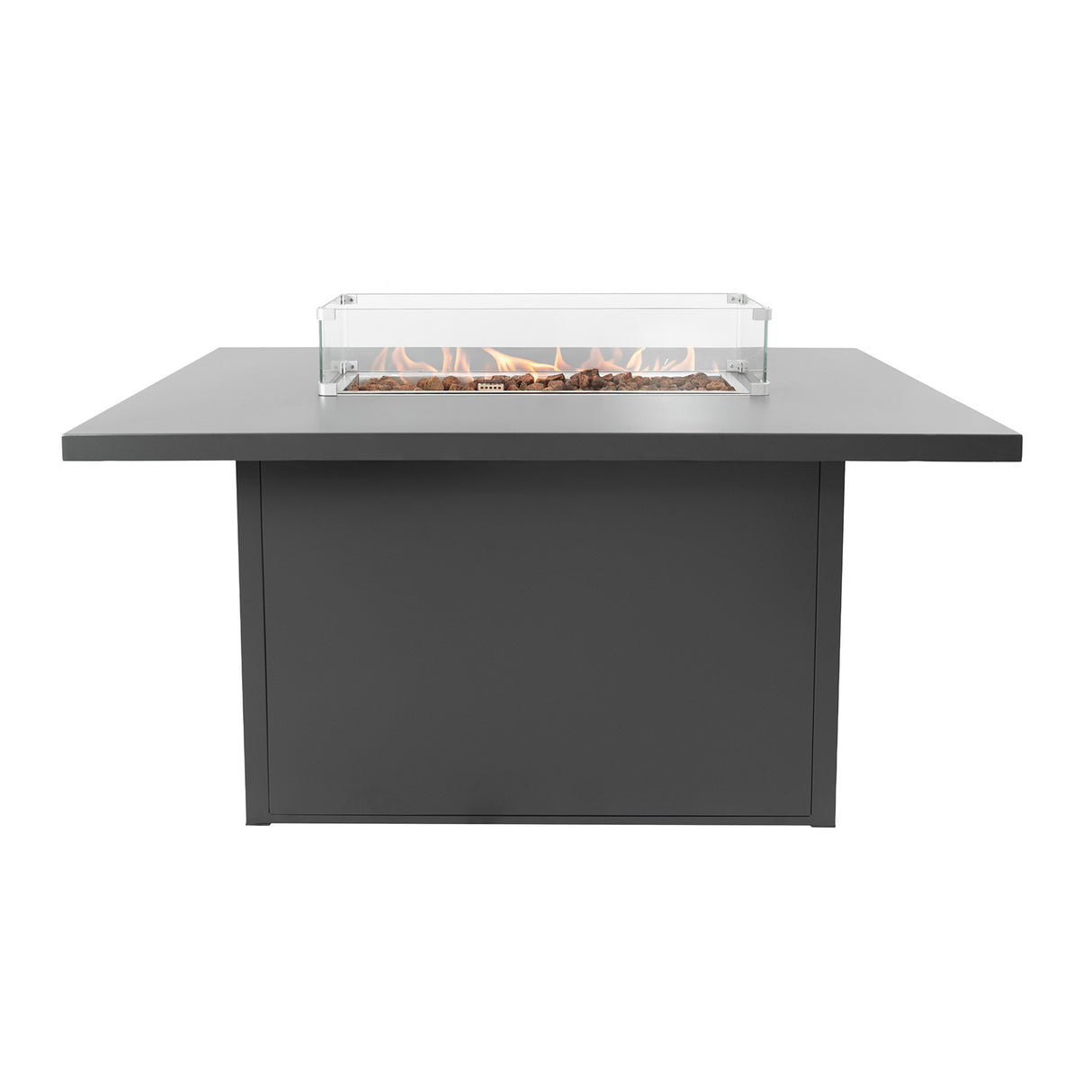 Conjunto de Jardim em Alumínio para 7 Pessoas com Mesa Lareira