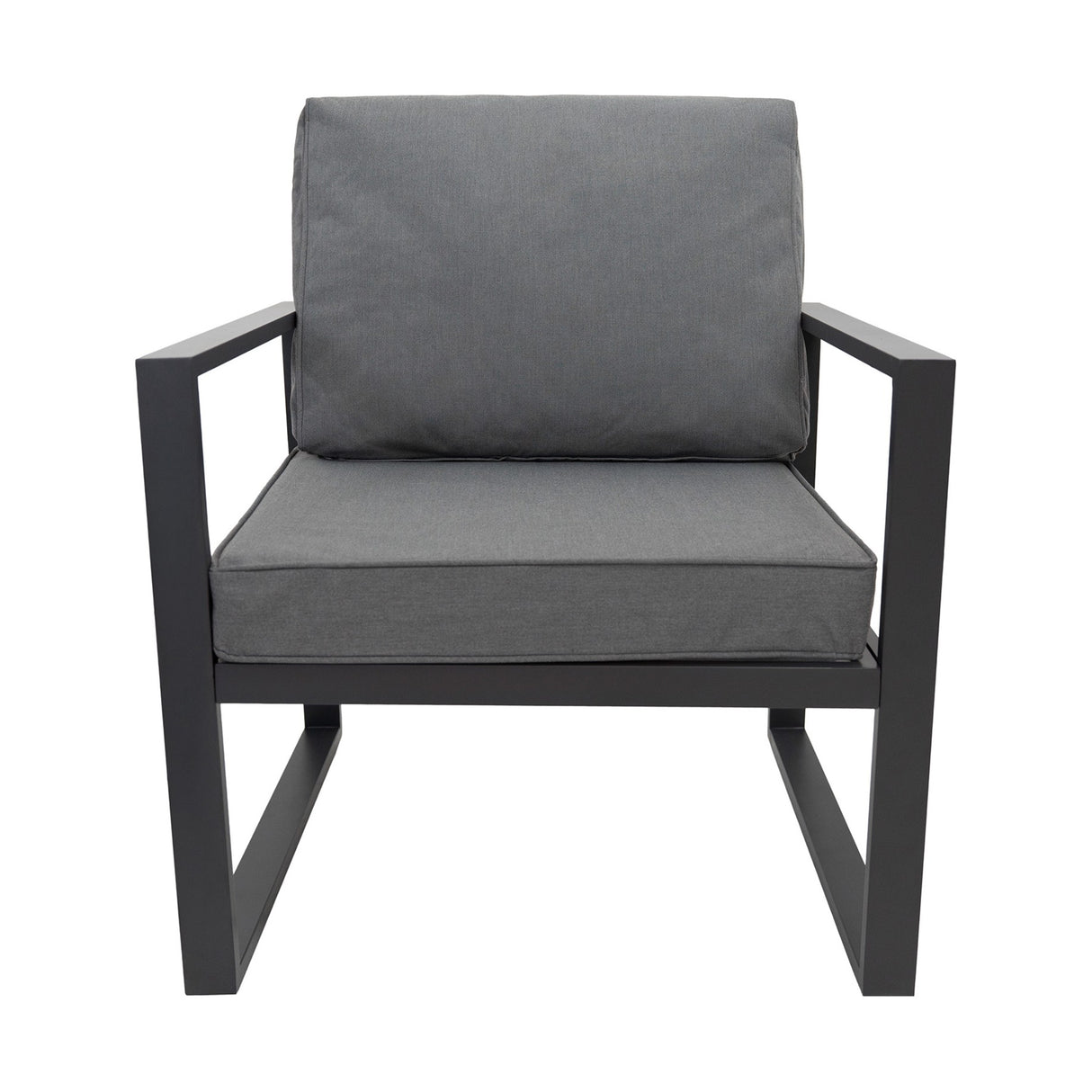 Conjunto de Jardim em Alumínio para 7 Pessoas com Mesa Lareira