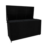 Baú de Arrumação em Rattan 700L – Preto