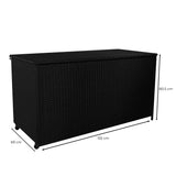 Baú de Arrumação em Rattan 700L – Preto