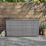 Baú de Arrumação em Rattan 700L – Cinzento