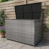 Baú de Arrumação em Rattan 996L – Cinzento