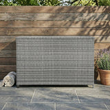 Baú de Arrumação em Rattan 996L – Cinzento