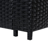 Conjunto de Jardim em Rattan 8 Lugares com Mesa de Fogo a Gás – Preto